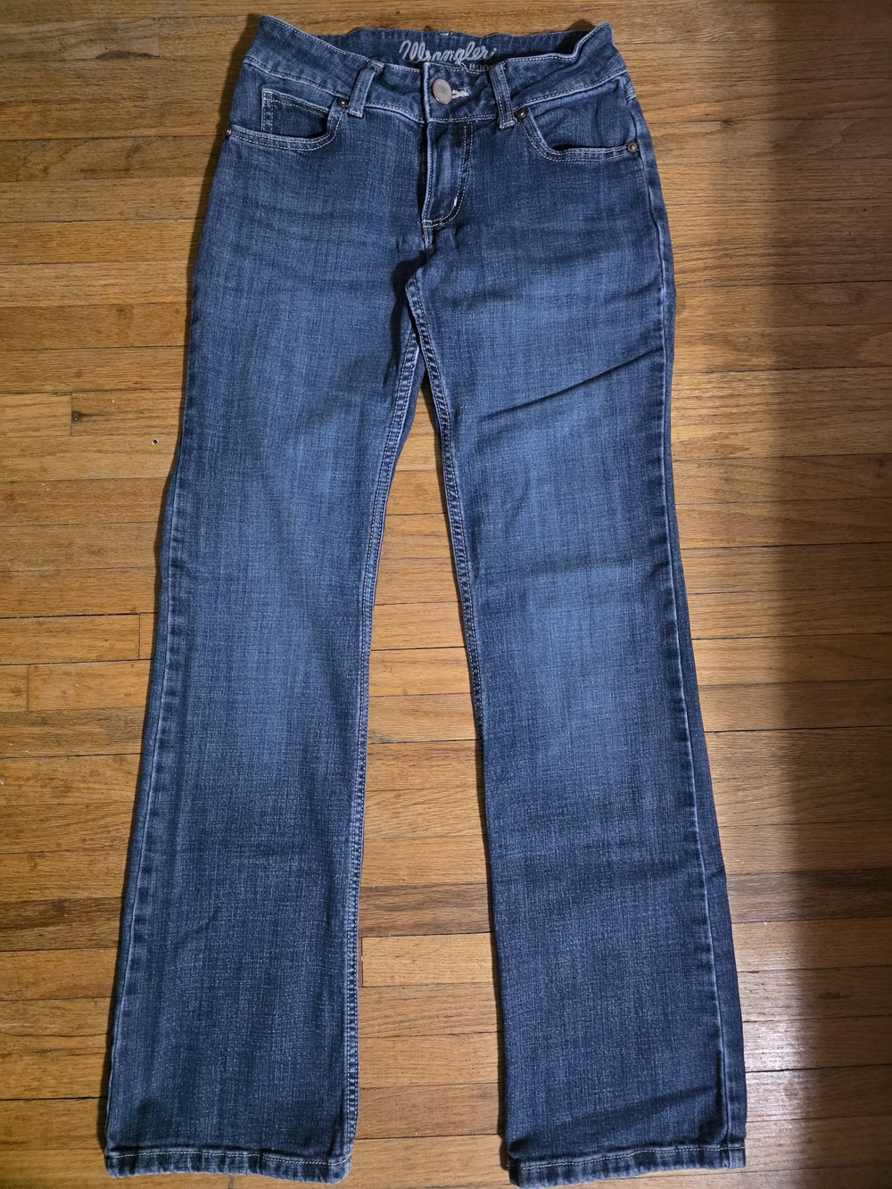 Wrangler Women’s Flare Jeans in Medium Blue Wash